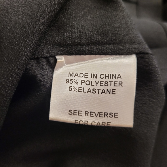 Luna Black Cocktail Dress with sequin neck line - Picture 11 of 11